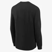 Philadelphia 76ers Courtside Big детские Nike NBA Boxy Long-Sleeve футболка цвет черный
