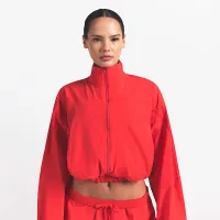 NikeSKIMS Woven Nylon жіноча Crop Куртка колір червоний