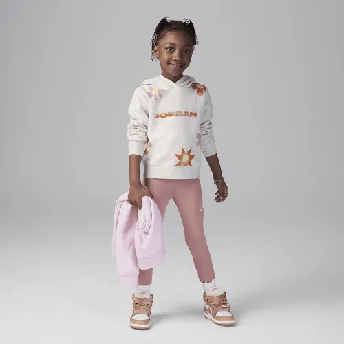 Nike Jordan Deloris Jordan Flowers Toddler Pullover Толстовка з капюшоном комплект колір червоний
