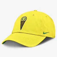 Oregon Ducks Cone Club мужские Nike Dri-FIT College Adjustable Hat Yellow