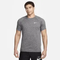 Nike чоловічі Heatheколір червоний Short-Sleeve Hydroguard Swim Shirt колір сірий