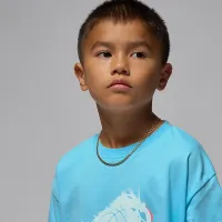 Nike Jordan Little дитячі Reissue футболка блакитний