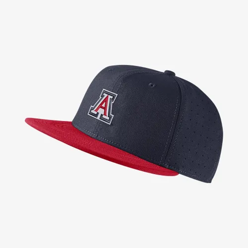 Arizona Nike College Fitted Baseball Hat синий