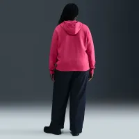 Nike Sportswear Club Fleece женская Full-Zip Толстовка с капюшоном (большие размеры) Pink