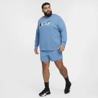 Nike мужские Dri-FIT Long-Sleeve Fitness футболка синий