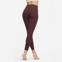 Nike Zenvy женская Gentle-Support С высокой Талией 7/8 лосины цвет красный