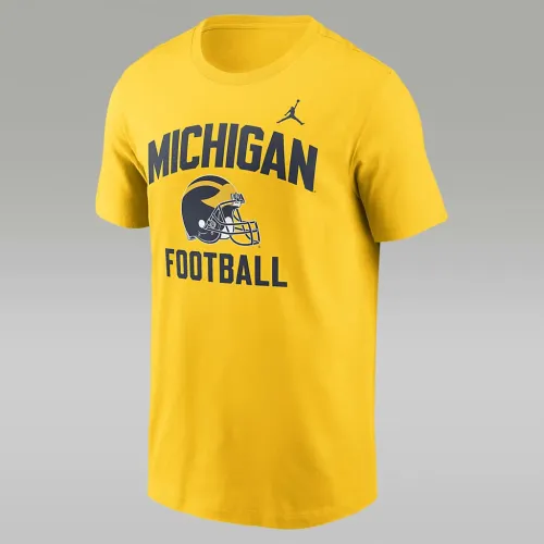 Michigan Wolverines Campus Football Helmet мужские Nike College футболка Yellow