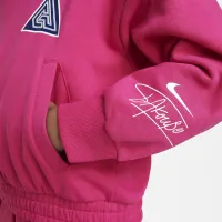 Nike Giannis Big детские баскетбольные Толстовка с капюшоном Pink