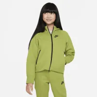 Nike Sportswear Tech Fleece Big дитячі (Girls') Full-Zip Толстовка з капюшоном колір зелений