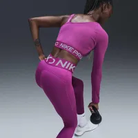 Nike Pro Sculpt женская С высокой Талией 7/8 лосины цвет фиолетовый