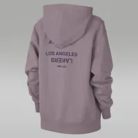 Nike Los Angeles Lakers Flight Fleece женская Jordan NBA Satin-Lined Pullover Толстовка с капюшоном цвет фиолетовый