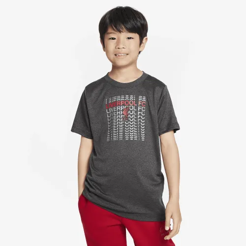 Liverpool FC Big дитячі Nike Soccer футболка колір чорний