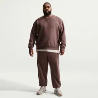 Nike Solo Swoosh чоловічі Fleece Crew колір фіолетовий