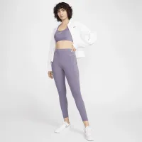 Nike Universa жіноча Medium-Support З високою талією 7/8 лосіни з кишенямиколір фіолетовий