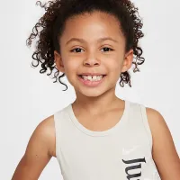 Nike Dri-FIT Little детские Wild Flower 2-Piece Tank and Mesh шорты набор цвет черный