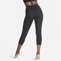 Nike Zenvy женская Gentle-Support С высокой Талией Cropped лосины цвет черный
