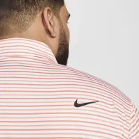 Nike Tour мужские Dri-FIT Striped для гольфа Polo Orange