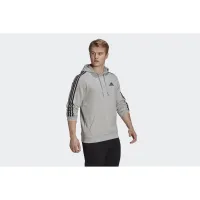 Кофта/футболка adidas Essentials Fleece 3-Stripes Толстовка з капюшоном GK9084 - Сіра