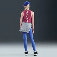 Nike Pro Girls' Dri-FIT тренировочные Tank Top цвет фиолетовый