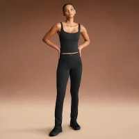 NikeSKIMS Matte женская С высокой Талией V-Panel Straight лосины цвет черный
