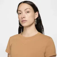 Nike Sportswear Chill Knit женская футболка цвет коричневый