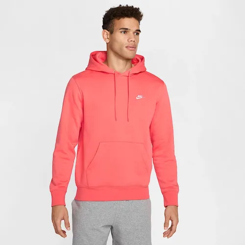 Nike Club чоловічі Pullover Fleece Толстовка з капюшоном Orange