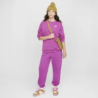 Nike Sportswear Club Fleece Big детские оверсайз свитшот цвет фиолетовый