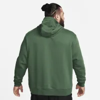 Nike Club Fleece мужские Patch Pullover Толстовка с капюшоном цвет зеленый