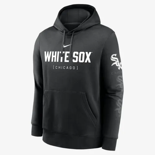 Chicago колір білий Sox Fashion Club чоловічі Nike MLB Pullover Толстовка з капюшоном колір чорний