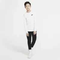 Nike Sportswear Big дитячі (для хлопчиків) Long-Sleeve футболка колір білий