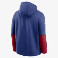 New York Giants Sideline Team Issue Club чоловічі Nike NFL Pullover Толстовка з капюшоном блакитний