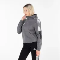 Кофта/футболка adidas Tiro 21 Sweat Толстовка с капюшоном GP8803 - Серая