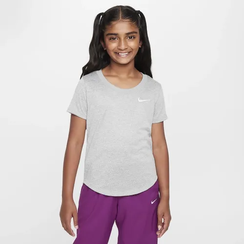 Nike Big дитячі (Girls') Dri-FIT футболка колір сірий