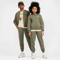 Nike Sportswear Club Fleece Big детские Full-Zip Толстовка с капюшоном цвет зеленый