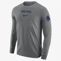 North Carolina A&T мужские Nike College Long-Sleeve футболка цвет серый