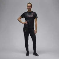 Nike Paris Saint-Germain Academy Pro Third жіноча Jordan Dri-FIT Soccer Pre-Match Top колір чорний
