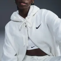 Nike Sportswear Phoenix Fleece женская оверсайз Full-Zip Толстовка с капюшоном цвет белый