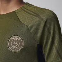 Nike Paris Saint-Germain Strike Fourth Big детские Jordan Dri-FIT Soccer Knit Top цвет зеленый
