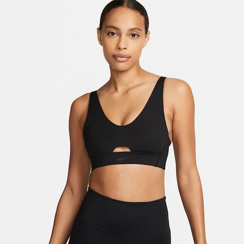 Nike Indy Plunge Cutout жіноча Medium-Support Padded Sports Bra колір чорний