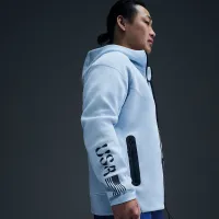 USOPC Tech Fleece Windrunner чоловічі Nike Full-Zip Толстовка з капюшоном блакитний