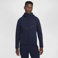 Nike Tech мужские Full-Zip Windrunner Толстовка с капюшоном синий