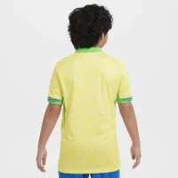 Brazil 2024 Stadium Home Big детские Nike Dri-FIT Soccer Replica Jersey Yellow
