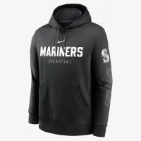 Seattle Mariners Fashion Club мужские Nike MLB Pullover Толстовка с капюшоном цвет черный