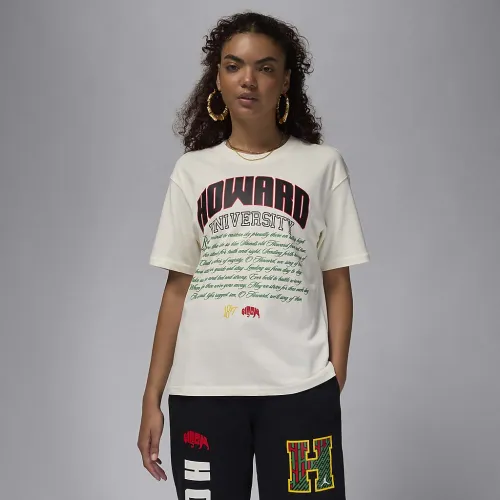 Nike Jordan x Howard University женская футболка цвет белый