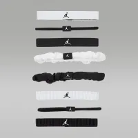 Nike Jordan Sport Mixed Elastic Hair Ties (8-Pack) колір білий