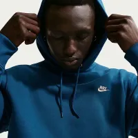 Nike Club чоловічі Pullover Fleece Толстовка з капюшоном блакитний