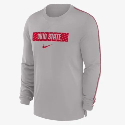 Ohio State Buckeyes Sideline Player чоловічі Nike Dri-FIT College футболка колір сірий