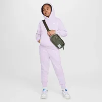 Nike Sportswear Club Fleece Big дитячі Pullover Толстовка з капюшоном колір фіолетовий