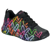 Кросівки Жіночі Skechers UNO LIGHT HEART OF HEARTS (177977-BKMT)