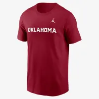 Nike Oklahoma Sooners Primetime Wordmark мужские Jordan College футболка цвет красный
